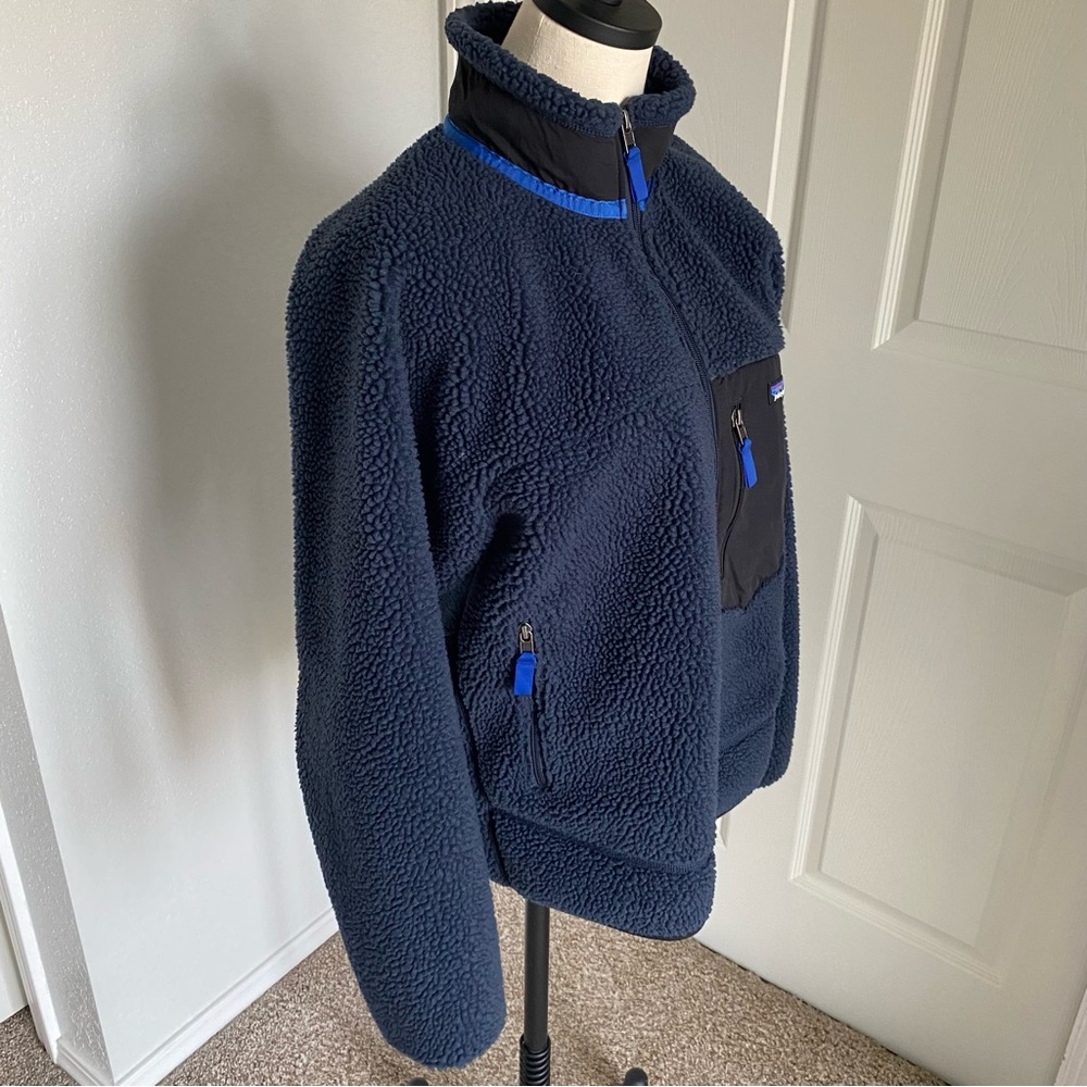Patagonia Men's Classic Retro-X Fleece Jacket NAVY - Medium - Picture 6 of 9